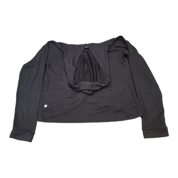 Zella Front Twist Black Lightweight Hoodie Size XL - Picture 2 of 2